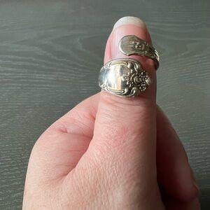 Elegant Silver Spoon Ring